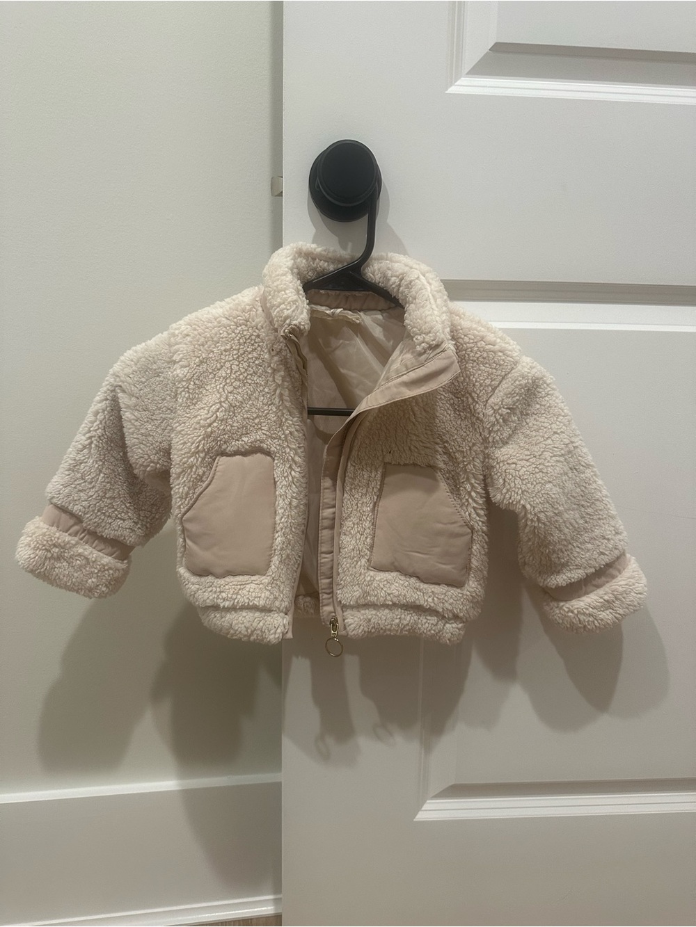 Jessica Simpson Cream Sherpa Puffer Jacket for Kids